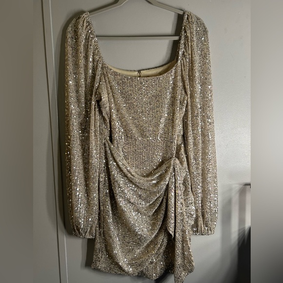 Silver Sparkle Altar’d State Dress - Picture 2 of 2